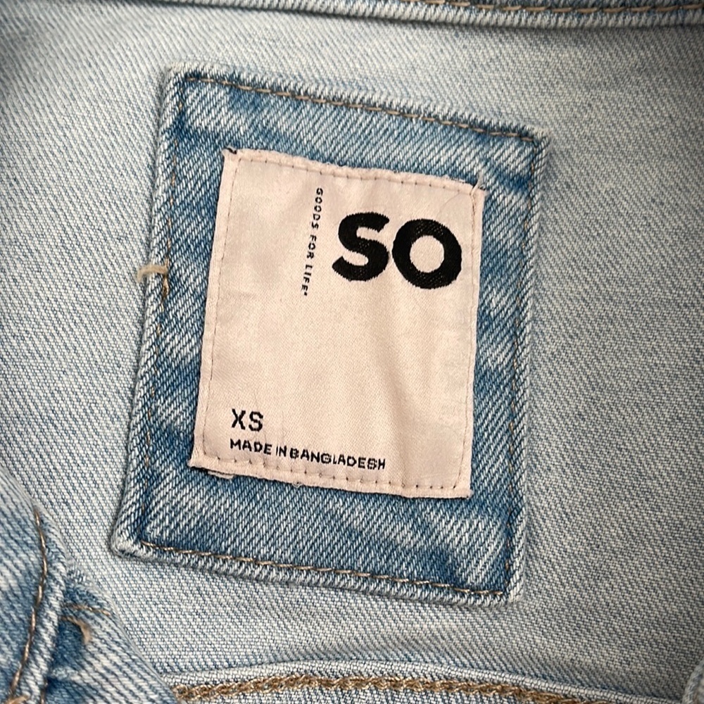 SO Denim Button Up Jacket l SIZE XS - Picture 5 of 6